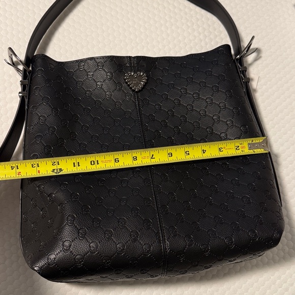 NWT RARE!!!Betsey Johnson Skull Embossed Millie Hobo bag - Picture 9 of 11
